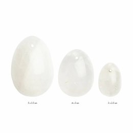 Kulki gejszy - La Gemmes Yoni Egg Set Clear Quartz La Gemmes