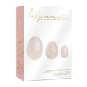 Kulki gejszy - La Gemmes Yoni Egg Set Rose Quartz La Gemmes