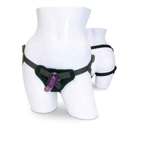 Sportsheets - Sex & Mischief Uprząż Strap-On Z Silikonowym Fioletowym Dildp Sportsheets Sportsheets - Sex & Mischief Uprząż Strap-On Z Silikonowym Fioletowym Dildp Sportsheets