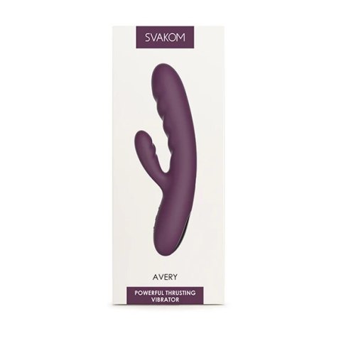 Svakom - Avery Mocny Wibrator Z Dwoma Końcówkami Liliowy Svakom Svakom - Avery Mocny Wibrator Z Dwoma Końcówkami Liliowy Svakom
