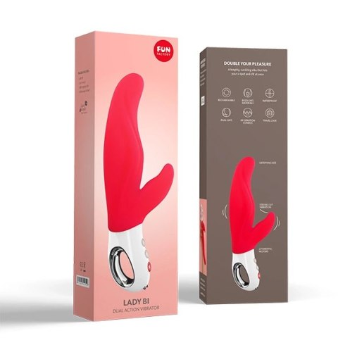 Wibrator - Fun Factory Lady Bi Red Fun Factory Wibrator - Fun Factory Lady Bi Red Fun Factory