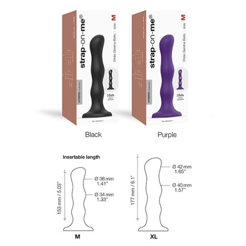 Dildo - Strap-On-Me Dildo Geisha Ball Purple XL Strap-On-Me Dildo - Strap-On-Me Dildo Geisha Ball Purple XL Strap-On-Me