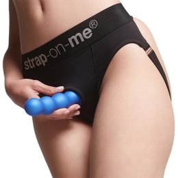 Dildo - Strap-On-Me Dildo Plug Balls Metallic Blue L Strap-On-Me