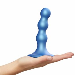 Dildo - Strap-On-Me Dildo Plug Balls Metallic Blue M Strap-On-Me
