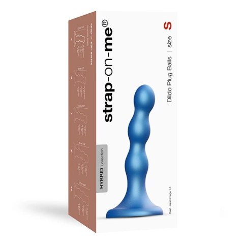 Dildo - Strap-On-Me Dildo Plug Balls Metallic Blue S Strap-On-Me Dildo - Strap-On-Me Dildo Plug Balls Metallic Blue S Strap-On-Me