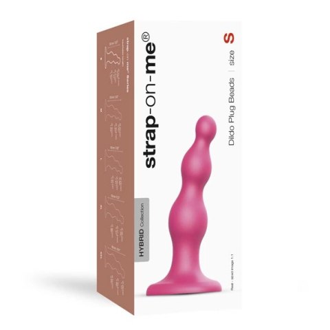 Dildo - Strap-On-Me Dildo Plug Beads Metallic Raspberry Pink S Strap-On-Me Dildo - Strap-On-Me Dildo Plug Beads Metallic Raspberry Pink S Strap-On-Me