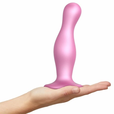 Dildo - Strap-On-Me Dildo Plug Curvy Metallic Sugar Pink S Strap-On-Me