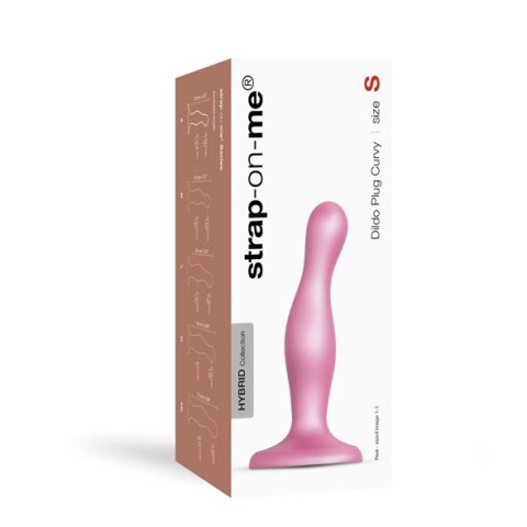 Dildo - Strap-On-Me Dildo Plug Curvy Metallic Sugar Pink S Strap-On-Me Dildo - Strap-On-Me Dildo Plug Curvy Metallic Sugar Pink S Strap-On-Me