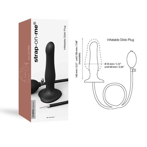 Dildo - Strap-On-Me Inflatable Dildo Black Strap-On-Me Dildo - Strap-On-Me Inflatable Dildo Black Strap-On-Me