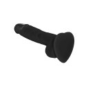 Dildo - Strap-On-Me Soft Realistic Dildo Black L Strap-On-Me