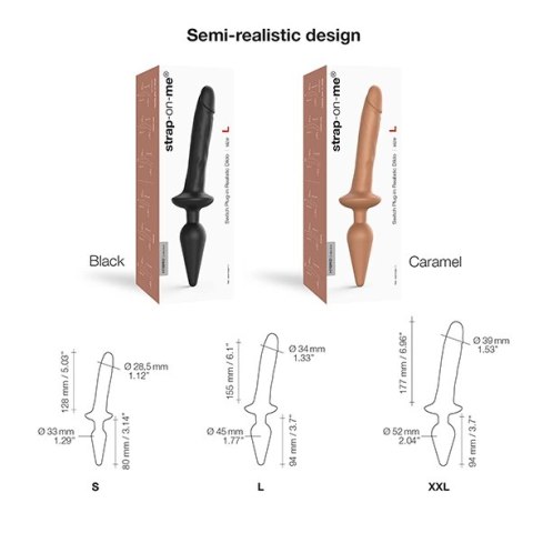 Dildo - Strap-On-Me Switch Plug-in Realistic Dildo Caramel XXL Strap-On-Me Dildo - Strap-On-Me Switch Plug-in Realistic Dildo Caramel XXL Strap-On-Me