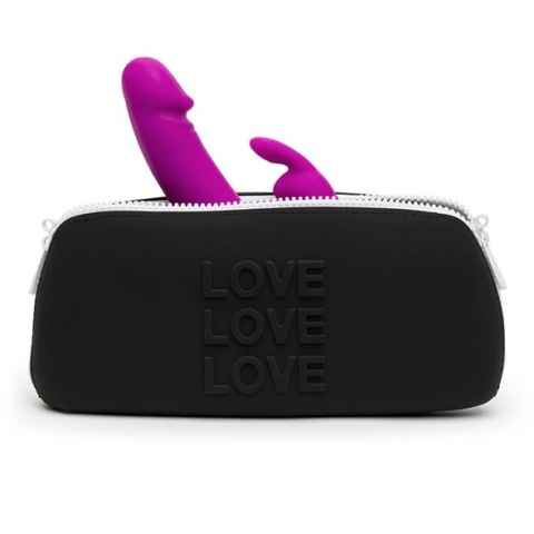 Etui na akcesoria - Happy Rabbit LOVE Storage Zip Bag Medium Black Happy Rabbit Etui na akcesoria - Happy Rabbit LOVE Storage Zip Bag Medium Black Happy Rabbit