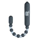 Koraliki analne wibrujące - PowerBullet Mega Booty Beads Grey PowerBullet