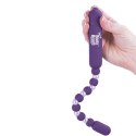 Koraliki analne wibrujące - PowerBullet Mega Booty Beads Violet PowerBullet
