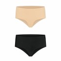 Niewidzialne majtki - Bye Bra Invisible High Brief Nude + Black L Bye Bra