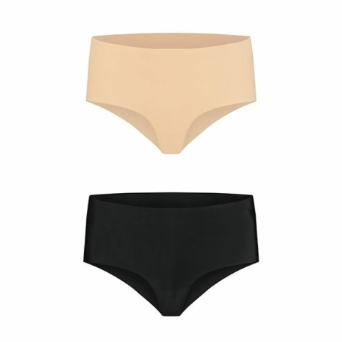 Niewidzialne majtki - Bye Bra Invisible High Brief Nude + Black L Bye Bra