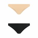 Niewidzialne stringi - Bye Bra Invisible Brazilian Nude + Black S Bye Bra