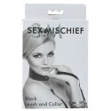 Obroża i smycz - Sportsheets Sex & Mischief Leash & Collar Black Sportsheets