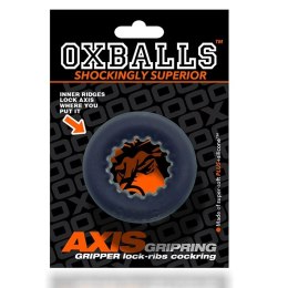 Pierścień erekcyjny - Oxballs Axis Rib Griphold Cockring Black Ice Oxballs