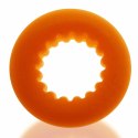 Pierścień erekcyjny - Oxballs Axis Rib Griphold Cockring Orange Ice Oxballs
