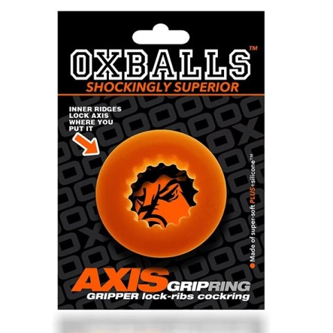 Pierścień erekcyjny - Oxballs Axis Rib Griphold Cockring Orange Ice Oxballs Pierścień erekcyjny - Oxballs Axis Rib Griphold Cockring Orange Ice Oxballs