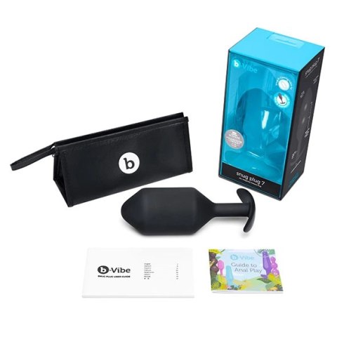 Plug analny - B-Vibe Snug Plug 7 Black B-Vibe Plug analny - B-Vibe Snug Plug 7 Black B-Vibe