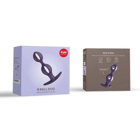 Plug analny - Fun Factory B Balls Duo Dark Violet Fun Factory Plug analny - Fun Factory B Balls Duo Dark Violet Fun Factory