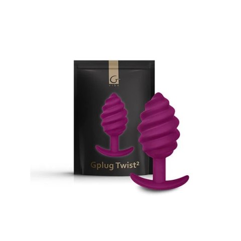 Plug analny - Gvibe Gplug Twist 2 Sweet Raspberry Gvibe Plug analny - Gvibe Gplug Twist 2 Sweet Raspberry Gvibe