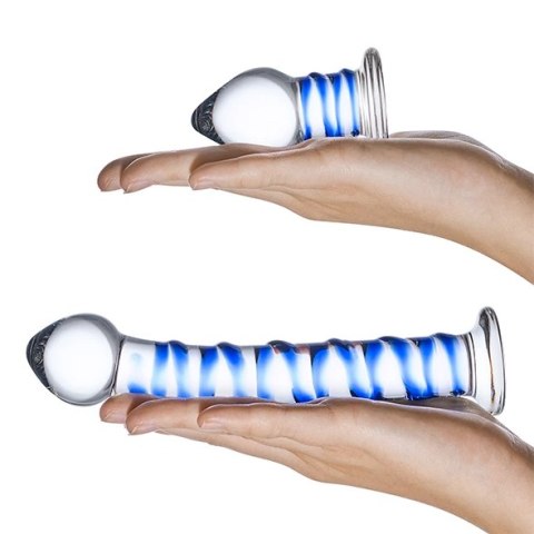 Szklane dildo i plug analny - Glas Double Penetration Set Glas Szklane dildo i plug analny - Glas Double Penetration Set Glas