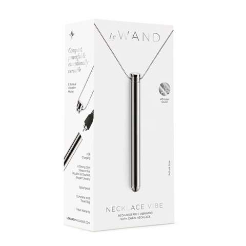 Wibrator naszyjnik - Le Wand Vibrating Necklace Silver Le Wand Wibrator naszyjnik - Le Wand Vibrating Necklace Silver Le Wand
