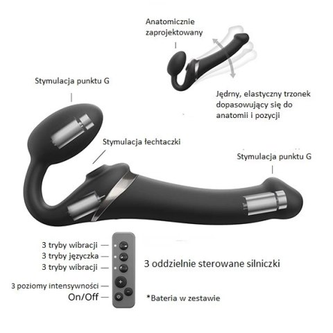 Wibrator strap-on - Strap-On-Me Multi Orgasm Black S Strap-On-Me Wibrator strap-on - Strap-On-Me Multi Orgasm Black S Strap-On-Me