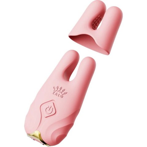 Wibrujące zaciski na sutki - Zalo Nave Coral Pink Zalo Wibrujące zaciski na sutki - Zalo Nave Coral Pink Zalo