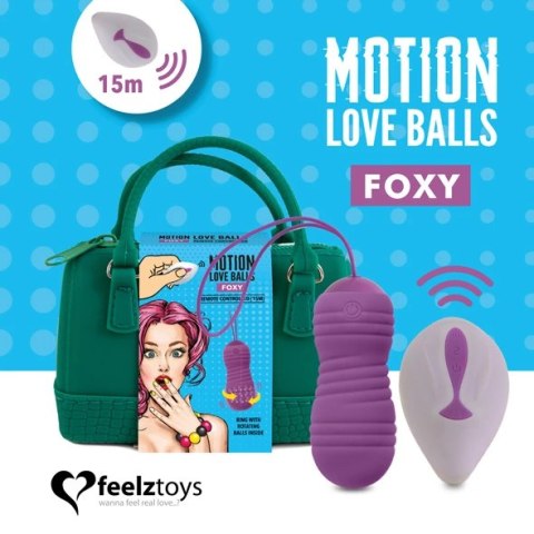 Zdalnie sterowane jajeczko wibrujące - FeelzToys Motion Love Balls Foxy FeelzToys Zdalnie sterowane jajeczko wibrujące - FeelzToys Motion Love Balls Foxy FeelzToys