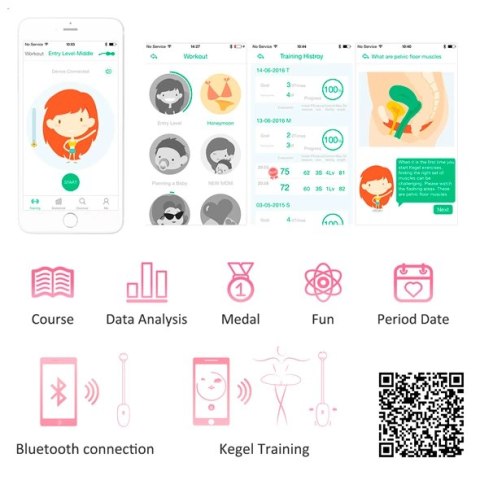 Zdalnie sterowane jajeczko wibrujące - Magic Motion Kegel Coach Smart Exerciser Magic Motion Zdalnie sterowane jajeczko wibrujące - Magic Motion Kegel Coach Smart Exerciser Magic Motion