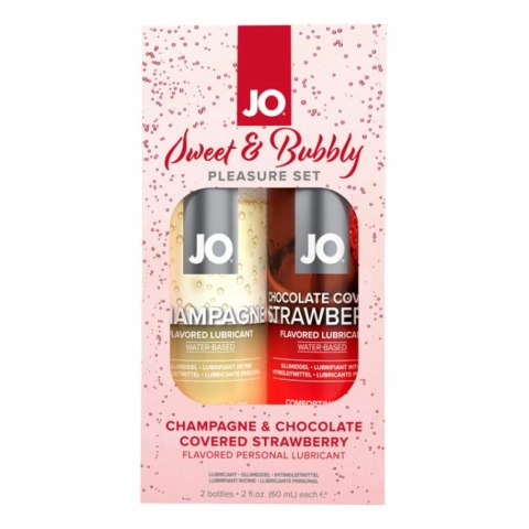 Zestaw lubrykantów - System JO Sweet & Bubbly Set 2 x 60 ml System JO Zestaw lubrykantów - System JO Sweet & Bubbly Set 2 x 60 ml System JO