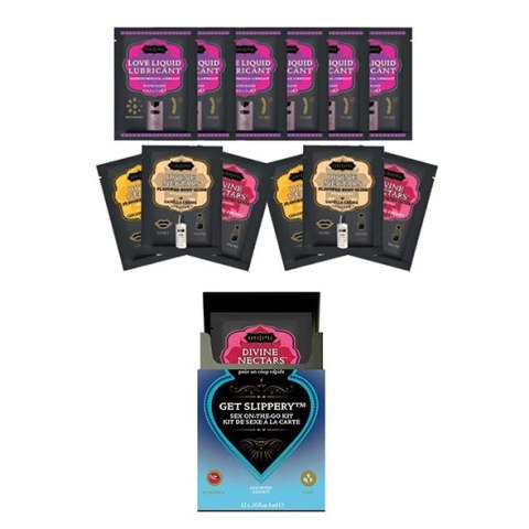 Zestaw środków nawilżających - Kama Sutra Sex To Go Kits Get Slippery Kama Sutra Zestaw środków nawilżających - Kama Sutra Sex To Go Kits Get Slippery Kama Sutra
