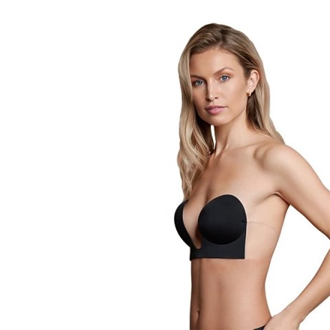 Biustonosz ze skrzydełkami - Bye Bra Seamless U-Style Bra Miseczka C Black Bye Bra Biustonosz ze skrzydełkami - Bye Bra Seamless U-Style Bra Miseczka C Black Bye Bra