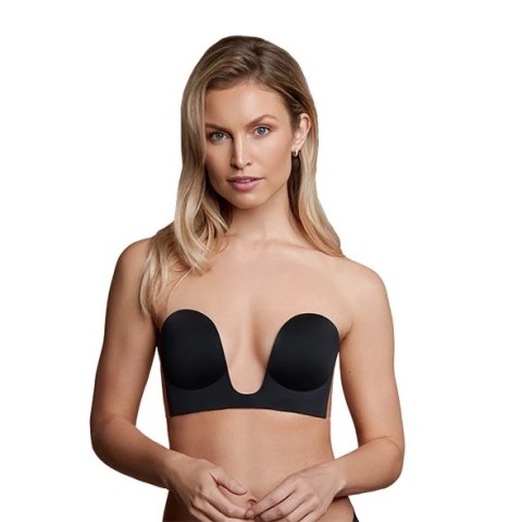 Biustonosz ze skrzydełkami - Bye Bra Seamless U-Style Bra Miseczka C Black Bye Bra Biustonosz ze skrzydełkami - Bye Bra Seamless U-Style Bra Miseczka C Black Bye Bra