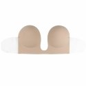 Biustonosz ze skrzydełkami - Bye Bra Seamless U-Style Bra Miseczka D Nude Bye Bra