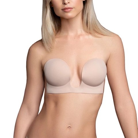 Biustonosz ze skrzydełkami - Bye Bra Seamless U-Style Bra Miseczka D Nude Bye Bra Biustonosz ze skrzydełkami - Bye Bra Seamless U-Style Bra Miseczka D Nude Bye Bra