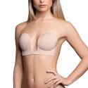Biustonosz ze skrzydełkami - Bye Bra Seamless U-Style Bra Miseczka D Nude Bye Bra