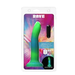 Dildo - Addiction Rave Dong Blue/Green Addiction