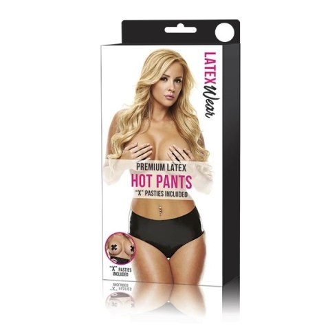 Figi - Latexwear Premium Latex Hot Pants Black S/M Latexwear Figi - Latexwear Premium Latex Hot Pants Black S/M Latexwear