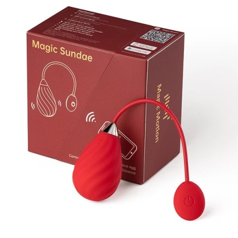 Jajeczko sterowane aplikacją - Magic Motion Magic Sundae Red Magic Motion Jajeczko sterowane aplikacją - Magic Motion Magic Sundae Red Magic Motion
