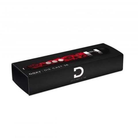 Masażer - Doxy Die Cast 3R Wand Massager Rose Pattern Doxy Masażer - Doxy Die Cast 3R Wand Massager Rose Pattern Doxy