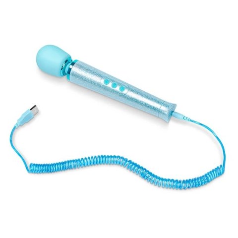 Masażer - Le Wand Petite All That Glimmers Massager Blue Le Wand Masażer - Le Wand Petite All That Glimmers Massager Blue Le Wand