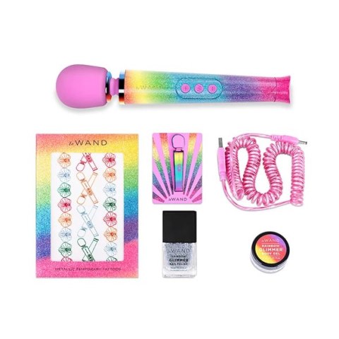 Masażer - Le Wand Petite All That Glimmers Massager Rainbow Ombre Le Wand Masażer - Le Wand Petite All That Glimmers Massager Rainbow Ombre Le Wand