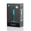 Plug analny - B-Vibe Snug Plug 1 Mint B-Vibe