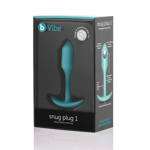 Plug analny - B-Vibe Snug Plug 1 Mint B-Vibe Plug analny - B-Vibe Snug Plug 1 Mint B-Vibe