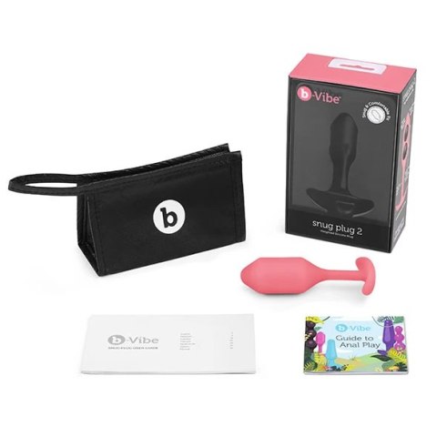 Plug analny - B-Vibe Snug Plug 2 Coral B-Vibe Plug analny - B-Vibe Snug Plug 2 Coral B-Vibe